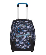 SEVEN HUE E WRITES 2-wheel trolley backpack, fixed reflex blue - Backpack trolleys - 1