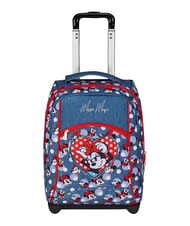 MINNIE MOUSE PRETTIED UP 2-wheel trolley backpack, fixed denim - Backpack trolleys - 1