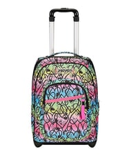 SEVEN JUMPLOVE 2-wheel trolley backpack, fixed RHODAMINE RED - Backpack trolleys - 1