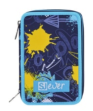 SJGANG SJ EVER 3-zip pencil case bluebell turquoise - Cases and Accessories - 1