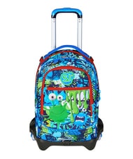 SJGANG FANTASYS BOY 3-wheel trolley backpack, removable PINENEEDLE - Backpack trolleys - 1