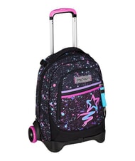 SEVEN NEW TECH GIRL Removable 2-wheel trolley backpack Black - Backpack trolleys - 1
