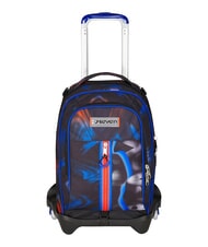 SEVEN OPTICAL SHADE BOY 3-wheel trolley backpack, removable reflex blue - Backpack trolleys - 1