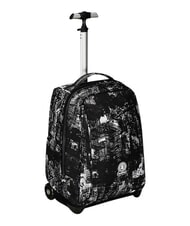 INVICTA FANTASY GRS 2-wheel trolley backpack, fixed city black - Backpack trolleys - 1