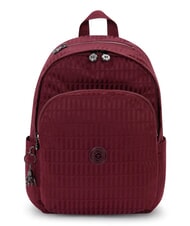 KIPLING DELIA M Backpack maroon tile jacquard - Backpacks & School and Leisure - 1