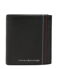 TOMMY HILFIGER TH CENTRAL Wallet and card holder, in leather black - Men&rsquo;s Wallets - 1