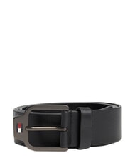 TOMMY HILFIGER TJ SCANTON Leather belt black - Belts - 1