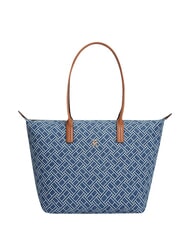 TOMMY HILFIGER POPETTE Shoulder shopping bag, XL blue denim - Women&rsquo;s Bags - 1