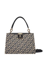 TOMMY HILFIGER TH HER Handbag, with shoulder strap blue mono - Women&rsquo;s Bags - 1