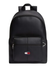 TOMMY HILFIGER TJ ESS DAILY PU Backpack with front pocket black - Backpacks & School and Leisure - 1