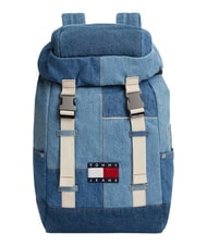 TOMMY HILFIGER TJ DENIM PATCHWORK Multi-pocket backpack, denim - Backpacks & School and Leisure