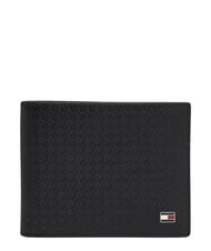 TOMMY HILFIGER TH EMBOSSED Wallet with card holder, in leather black - Men&rsquo;s Wallets - 1