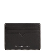 TOMMY HILFIGER TH SAFFIANO Credit card holder, leather black - Men&rsquo;s Wallets - 1