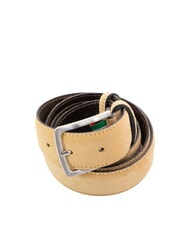 GAUD&Igrave; BASIC Leather belt, with embossed logo - Belts