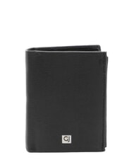 GAUD&Igrave; ERIK Vertical leather wallet BLACK - Men&rsquo;s Wallets - 1