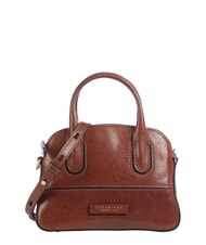 THE BRIDGE IOLANDA Mini handbag, with shoulder strap, in leather BROWN - Women&rsquo;s Bags - 1