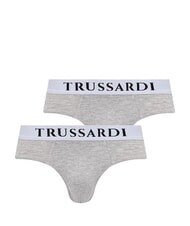 TRUSSARDI BASIC Pack of 2 pairs of briefs grey melange - Men's briefs - 1