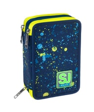SJGANG FLUO SNOW 3-zip pencil case blue - Cases and Accessories - 1