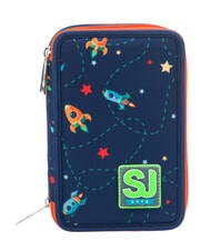 SJGANG SPACESHIP TRIP 3-zip pencil case Bluedeep - Cases and Accessories - 1
