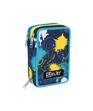 SJGANG SJ EVER PLAYER BOY 3-zip pencil case Bluedeep - Cases and Accessories - 1