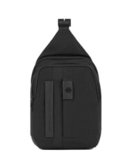 PIQUADRO P16PLUS SPCIAL iPad mini holder, one-shoulder Black - Laptop backpacks - 1