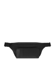 PIQUADRO P16PLUS SPCIAL Recycled fabric and leather bum bag Black - Hip pouches - 1