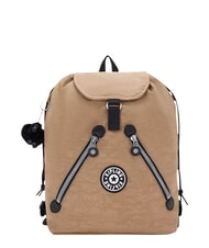 KIPLING NEW FUNDAMENTAL L Fabric backpack early tan heritage - Backpacks & School and Leisure - 1