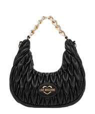 LOVE MOSCHINO DEMURE Handbag, with chain shoulder strap Black - Women&rsquo;s Bags - 1