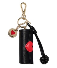 LOVE MOSCHINO CHARMS Keychain with metal logo - Key holders