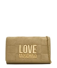 LOVE MOSCHINO PATCHY Clutch bag with chain - Women&rsquo;s Bags