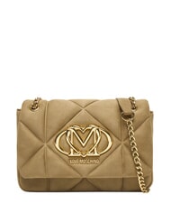 LOVE MOSCHINO EMBOSSED Mini shoulder bag, with chain - Women&rsquo;s Bags