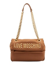 LOVE MOSCHINO BOLD LOVE HAMMERED  Shoulder bag / crossbody bag camel2 - Women&rsquo;s Bags - 1