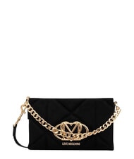 LOVE MOSCHINO EMBOSSED Clutch bag with chain - Women&rsquo;s Bags