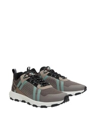 TIMBERLAND WINSOR TRAIL Mixed leather sneakers - Men&rsquo;s shoes