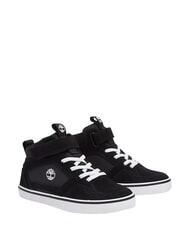 TIMBERLAND STONE JUMP MID Mixed leather sneakers black suede - Baby Shoes - 1