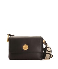 COCCINELLE CAMPIONARIO - LIYA SIGNATURE Hammered leather shoulder bag Black - Women&rsquo;s Bags - 1