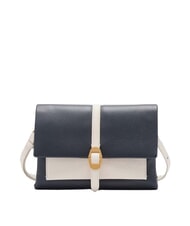 COCCINELLE CAMPIONARIO - DORIAN BICOLOR Leather shoulder bag midnig.b/blanco - Women&rsquo;s Bags - 1