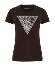 GUESS ZEBRA TRIANGLE Short-sleeved T-shirt regal brown - T-shirt - 1