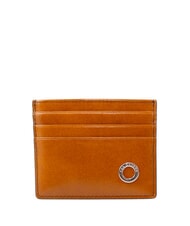 THE BRIDGE BIAGIO Flat leather card holder cogn / pall - Men&rsquo;s Wallets - 1