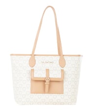 MARIO VALENTINO LIUTO Shopping bag with pocket ecru/multi - Women&rsquo;s Bags - 1