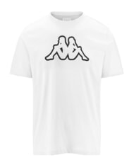KAPPA LOGO Short-sleeved T-shirt white-black - T-shirt - 1