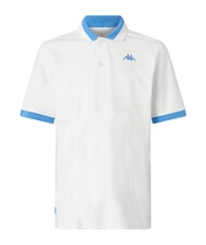 KAPPA LOGO Short-sleeved polo shirt white - neon blue - Polo shirt - 1