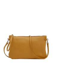 GIANNI CHIARINI HERMY Leather clutch bag with shoulder strap golden amber-beaver - Women&rsquo;s Bags - 1