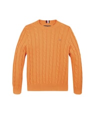 TOMMY HILFIGER TH KIDS Baby cotton sweater orange thunder - Children's Sweaters - 1