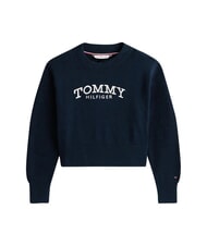 TOMMY HILFIGER TH Girls' crew neck sweater desert sky - Children's Sweaters - 1