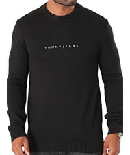 TOMMY HILFIGER TH JEANS Crew neck cotton sweater - Men's Sweaters