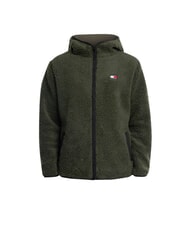 TOMMY HILFIGER TH JEANS Sweatshirt with pocket and hood fatigue green - Sweatshirts - 1