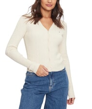 TOMMY HILFIGER TH JEANS Long-sleeved cardigan - Women's Sweaters