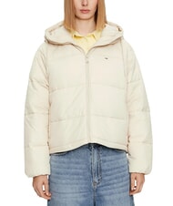 TOMMY HILFIGER TH JEANS Puffer jacket with hood newsprint - Women's down jackets - 1