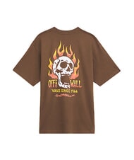 VANS OFF THE WALL Short-sleeved T-shirt vintage cocoa - T-shirt - 1